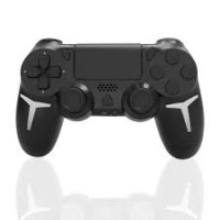 GAMINJA P412 Wireless Gamepad Bluetooth Controller for PS4/PS3/PC – Dual Vibration (Black)