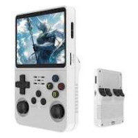 BOYHOM R36S Retro Handheld Game Console (White, 64GB) – 3.5″ IPS ARKOS 2.0 Portable Player