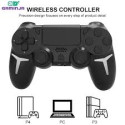 GAMINJA P412 Wireless Gamepad Bluetooth Controller for PS4/PS3/PC – Dual Vibration (Black)