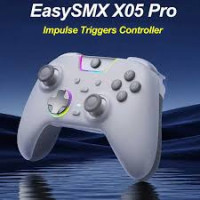 EasySMX X05 Pro RGB Wireless Gamepad Controller – Hall Effect Joysticks, Dual Rumble (White)