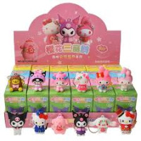 Anime Sanrio Hello Kitty Black Girl Keychain Pendant – Blind Box Character Toy