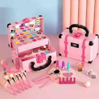 Children Princess Makeup Cosmetics Pretend Play Box – Safe Non-Toxic Girl Makeup Toy Set