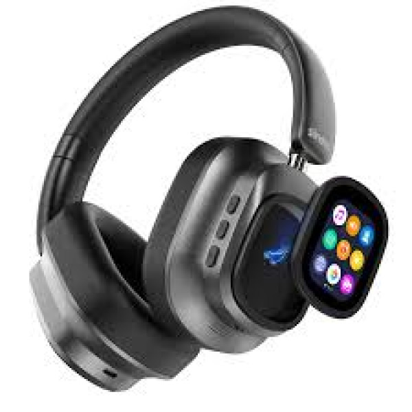 Siindoo JH-ANC930Plus Hybrid Active Noise Cancelling Wireless Headphones – Gunmetal with LED Touch Screen