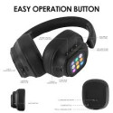 Siindoo JH-ANC930Plus Hybrid Active Noise Cancelling Wireless Headphones – Gunmetal with LED Touch Screen