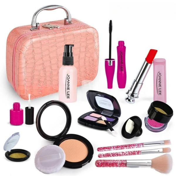Children Makeup Set 13 PCS – Pink Princess Pretend Play Cosmetics Kit