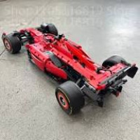 Technical Race Car Building Blocks Set – Red Edition 1361/1639PCS Display Model Toy